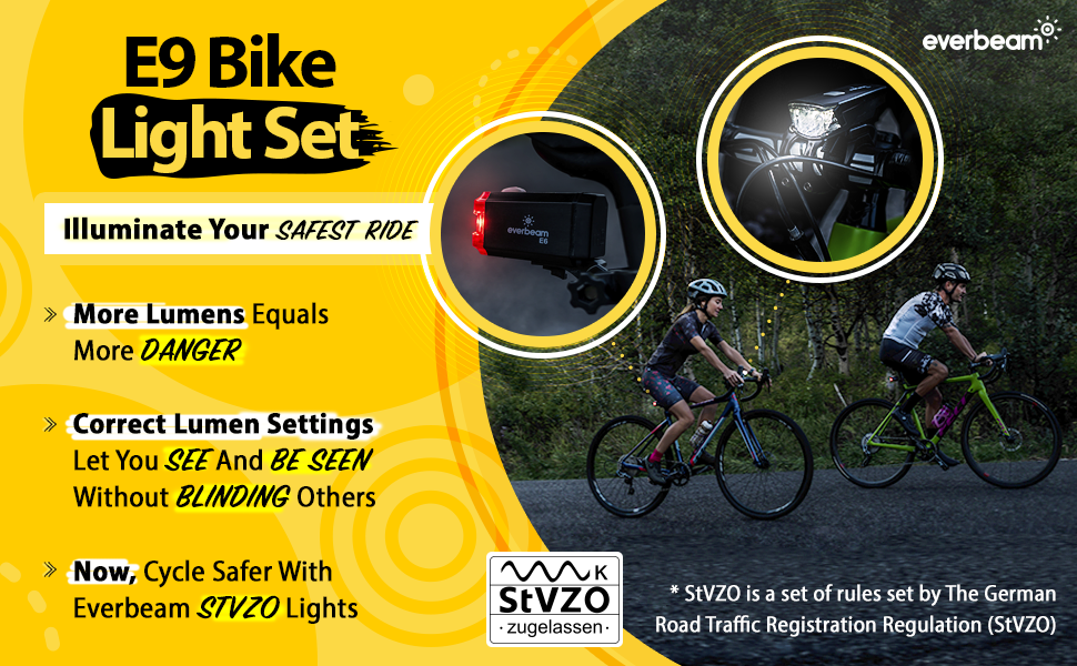 Led bike light set sales
