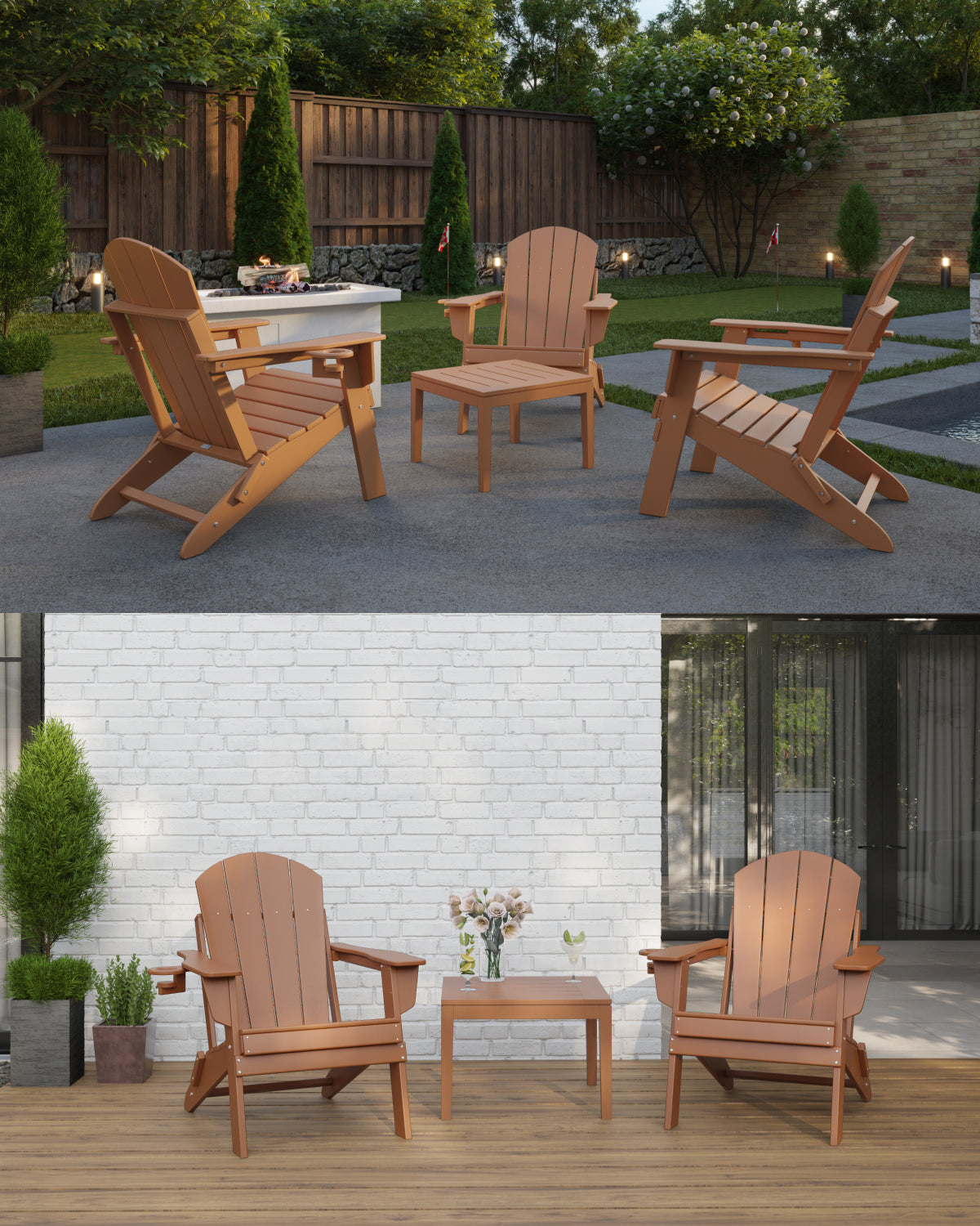 Sleek Space Adirondack Folding Chair