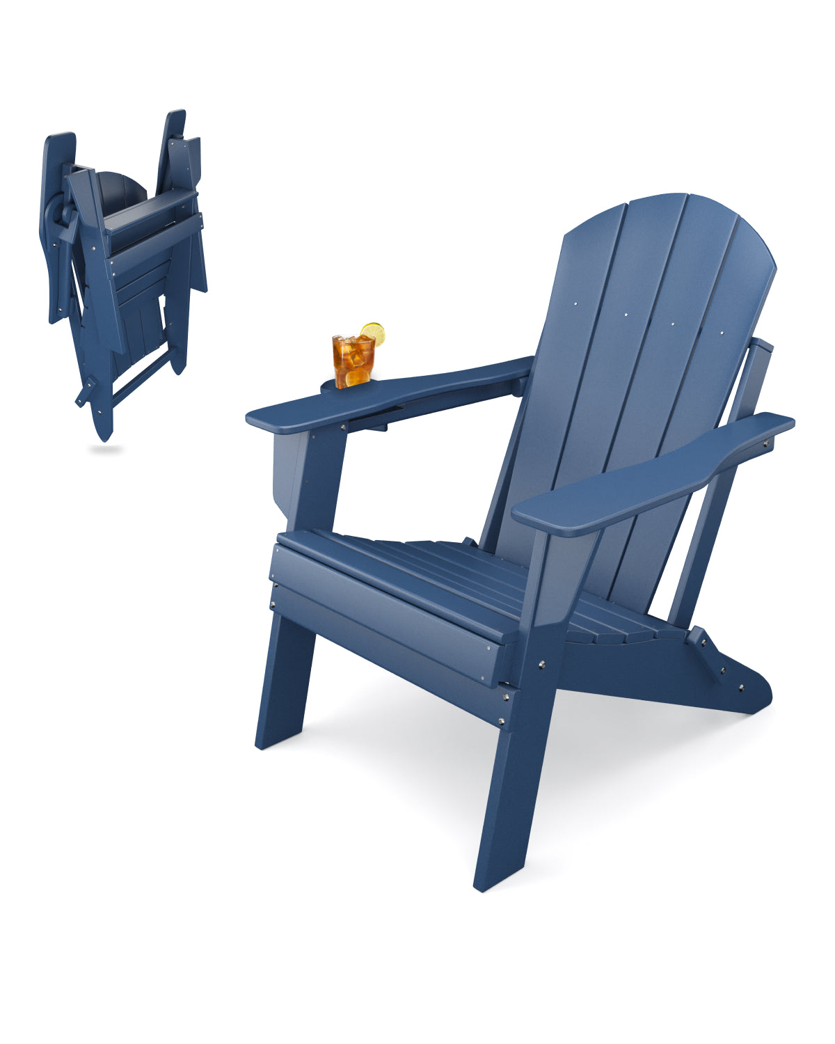 Sleek Space Adirondack Folding Chair - Navy