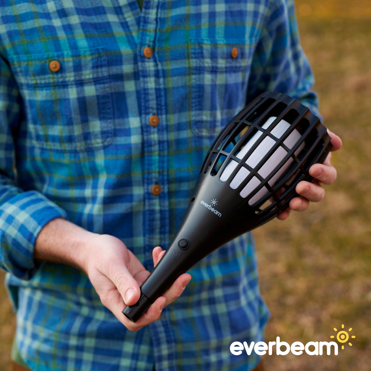 Everbeam P1 Solar Torch Light With Flickering Flame