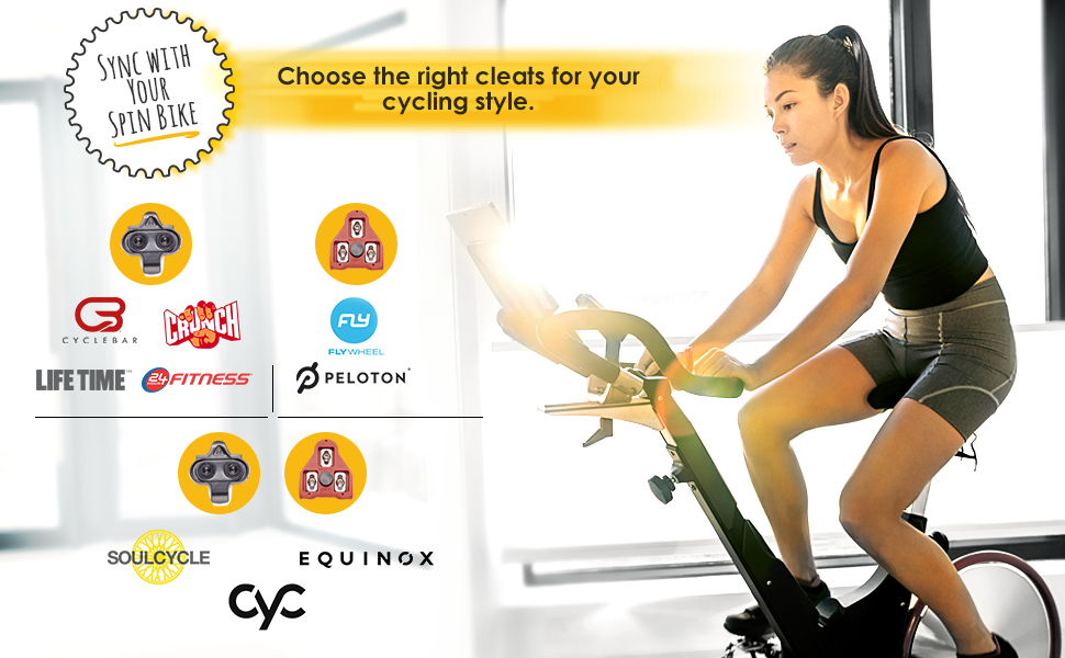 stationary bike cleats