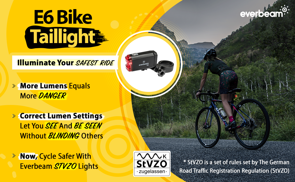 Everbeam E6 Bike Tail Light