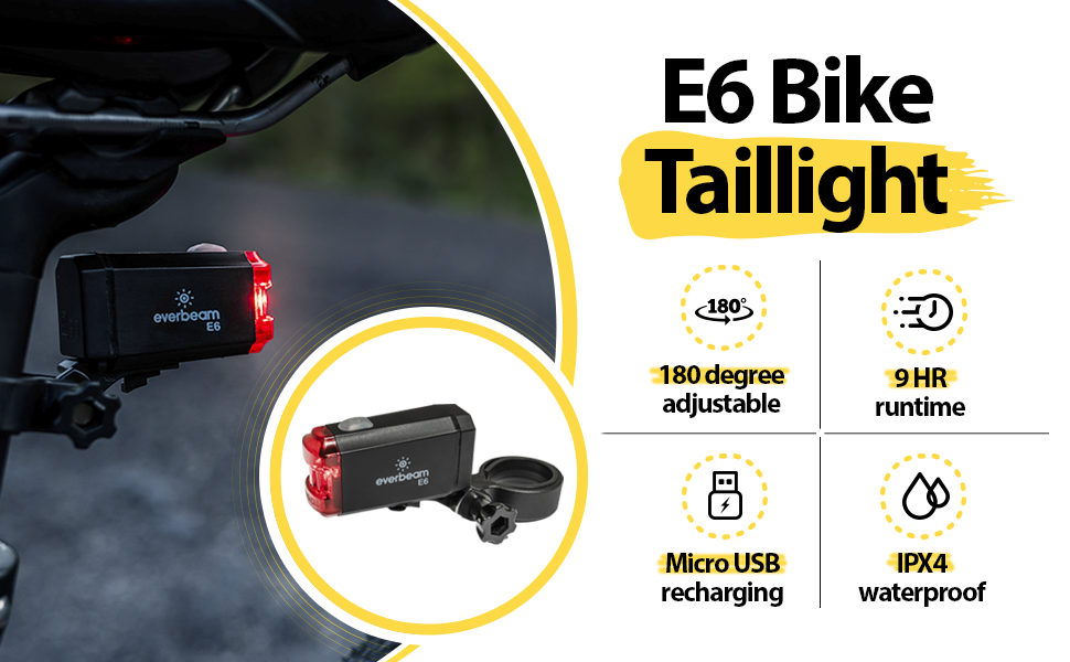 Everbeam E6 Bike Tail Light