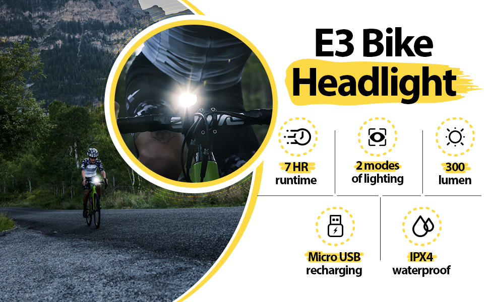 Everbeam E3 Bike Head Light